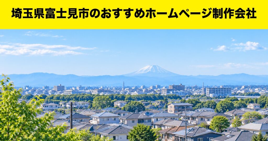 埼玉県富士見市のおすすめホームページ制作会社
