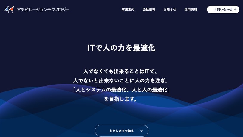 有限会社エイ・ケイ・システムのホームページ画面